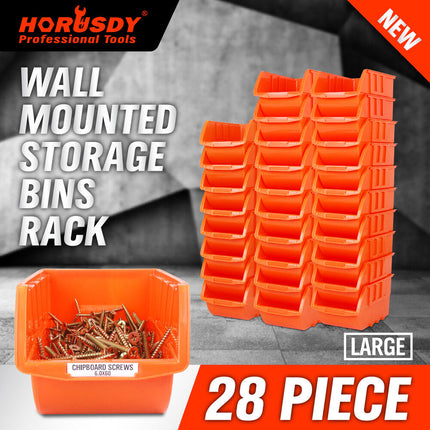 Parts Storage Bins Tool Organizer Rack Box Workshop Tray With Wall Mounted Board