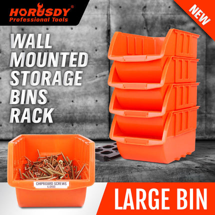 Parts Storage Bins Tool Organizer Rack Box Workshop Tray With Wall Mounted Board
