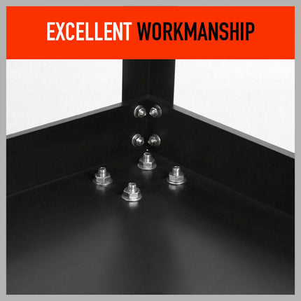 3-Tier Tool Cart Storage Trolley Lock Drawer Parts Cabinet Organizer Heavy Duty