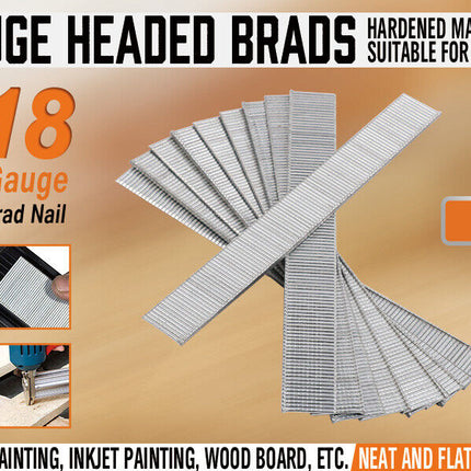 3000Pc Brad Nails 15mm Long 18GA Air Brad Nails Gun Flooring Cornice Carpentry