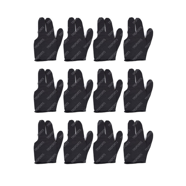12 PCS POOL SNOOKER BILLIARDS GLOVES LEFT / RIGHT HAND