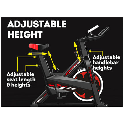 JMQ Fitness 705  Indoor Cycling Spin Bike 8KG Exercise Bike Home Gym