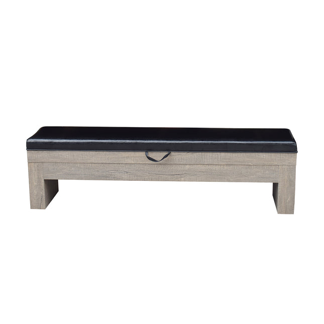 2 x 003 Storage Bench For Dining Pool Table - Vintage Wood Grain Color