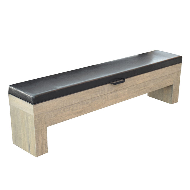 2 x 003 Storage Bench For Dining Pool Table - Vintage Wood Grain Color