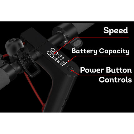 AKEZ M365 Blue LED Strip Electric Scooter Foldable Motorised Scooter Honeycomb Tires with shock Absorber A11E - Black