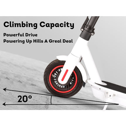 AKEZ M365 MAX Electric Scooter Foldable Motorised Scooter White 10 Inches 50KM
