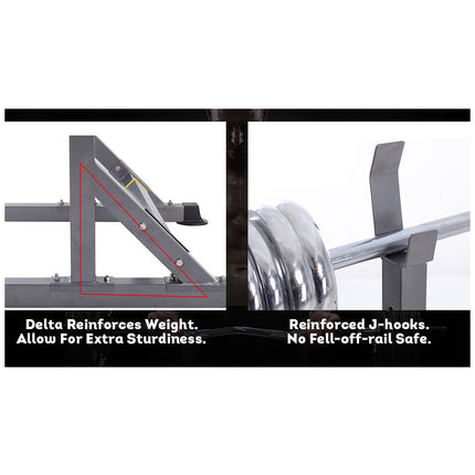 JMQ Fitness RBT3002A Squat Rack Weight Training Home Gym Workout Lifting Stand