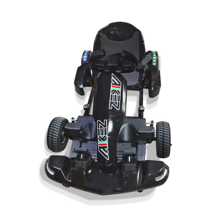 36V4A Electric Go Kart For Kids Hoverboard Four-wheel Race Car Adjustable Frame - Black