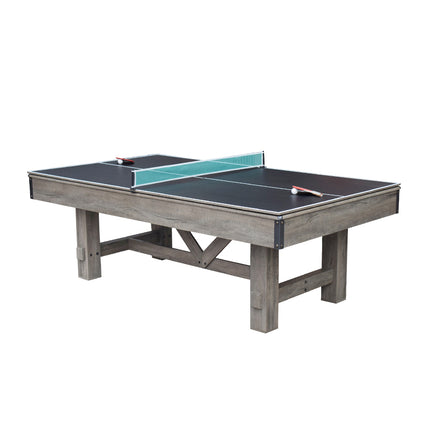7FT 001 MDF 3IN1 Pool Table/Table Tennis Table/Dining Table Vintage Wood Grain