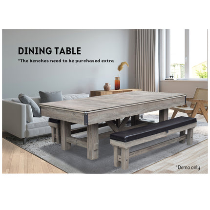 7FT 001 MDF 3IN1 Pool Table/Table Tennis Table/Dining Table Vintage Wood Grain