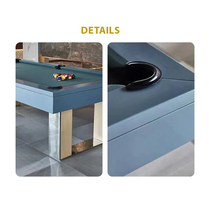 8FT Slate Pool Table Snooker Table Billiards Table With Dinning Top