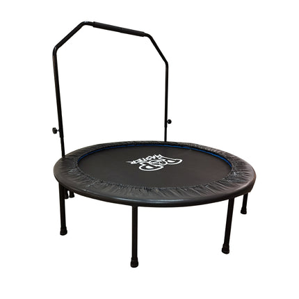 POP MASTER 48inch Trampoline Circle Foldable Fitness Rebounder w/ Adjustable Handle Bar