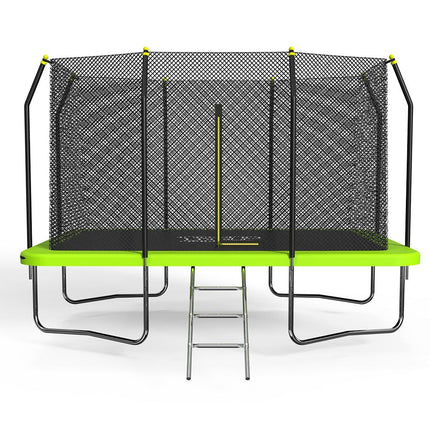 PoP Master 10FT x 7FT Rectangular Trampoline with Spring Ladder Safety Net Kids