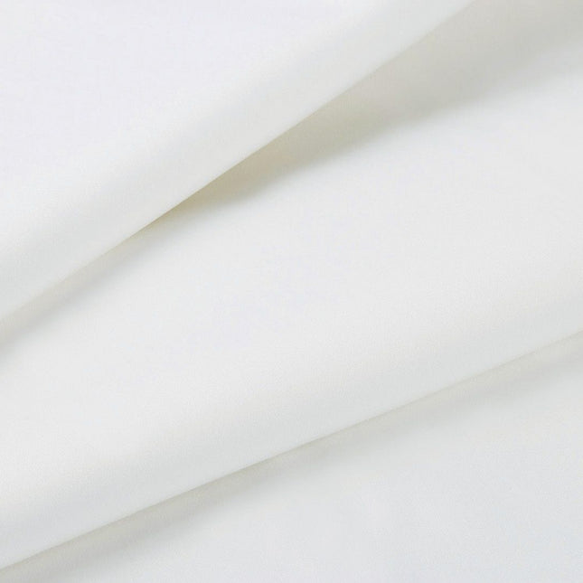 1000TC Ultra Soft Double Size Bed White Flat & Fitted Sheet Set