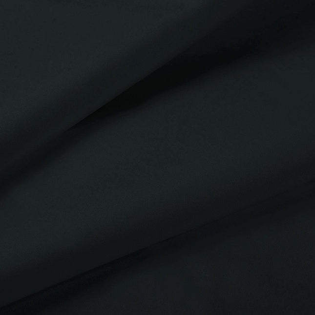 1000TC Ultra Soft Double Size Bed Black Flat & Fitted Sheet Set