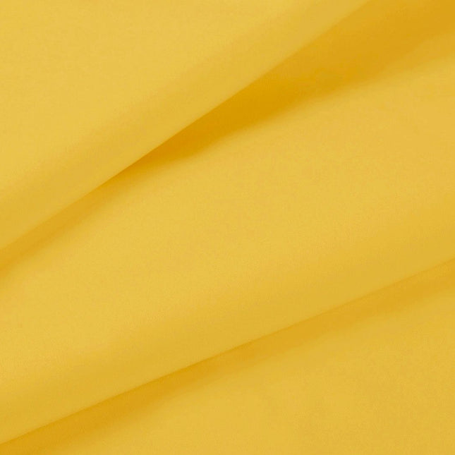 1000TC Ultra Soft Double Size Bed Yellow Flat & Fitted Sheet Set