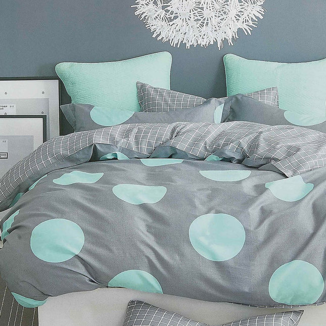 Circles King Size Duvet Doona Quilt Doona Duvet Cover Set