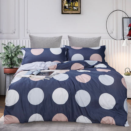 Circles King Size Quilt/Doona/Duvet Cover Set