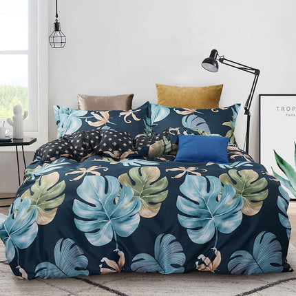 Leaves King Size Quilt/Doona/Duvet Cover Set