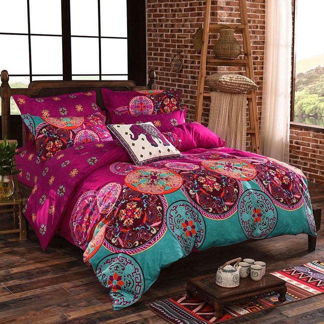 Mandala Queen Size Duvet Doona Quilt Cover Set