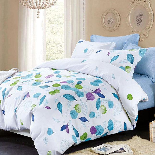 Leaves Queen Size Duvet Doona Quilt Cover Set