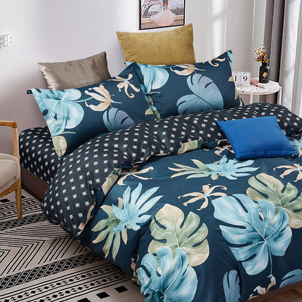 Leaves Queen Size Quilt/Doona/Duvet Cover Set