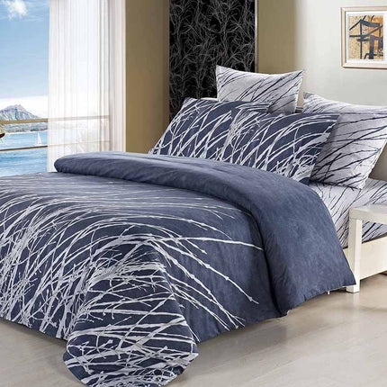 Esha Super King Size Duvet Doona Quilt Cover Set