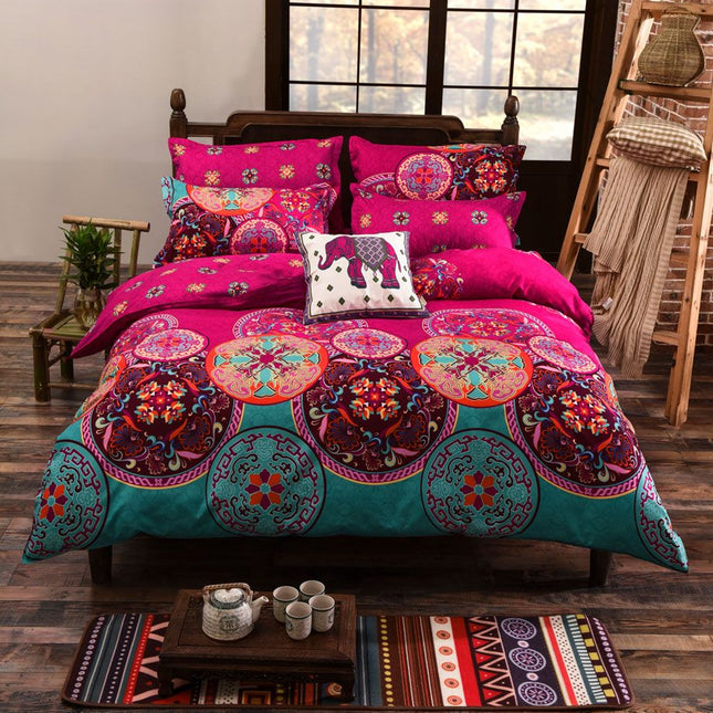 Mandala Super King Size Duvet Doona Quilt Cover Set