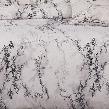 Marble Super King Size Duvet Doona Quilt Cover Set