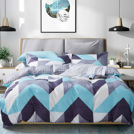 Kian Super King Size Duvet Doona Quilt Cover Set