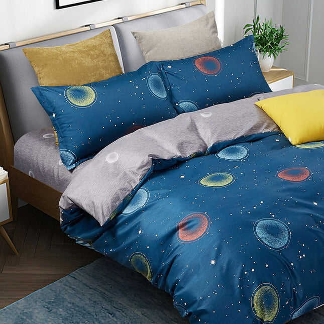 Bubbles Super King Size Quilt/Doona/Duvet Cover Set
