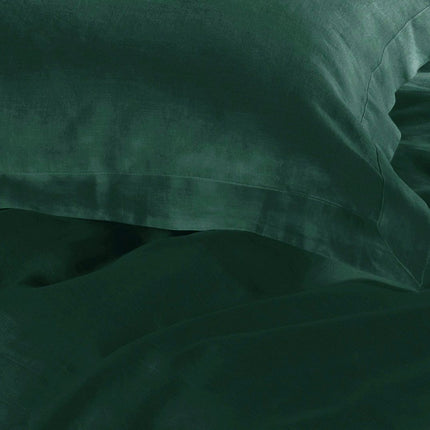 1000TC Tailored Queen Size Quilt/Doona/Duvet Cover Set - Dark Green