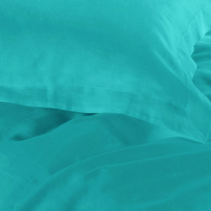 1000TC Tailored Queen Size Teal Duvet Doona Quilt Cover Set