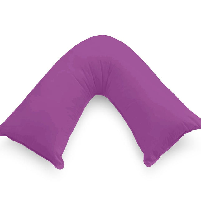 1000TC Premium Ultra Soft V SHAPE Pillowcase - Purple