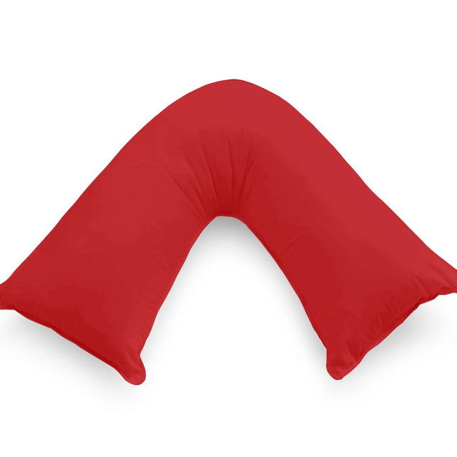 1000TC Premium Ultra Soft V SHAPE Pillowcase - Red