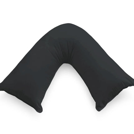 1000TC Premium Ultra Soft V SHAPE Pillowcase - Black