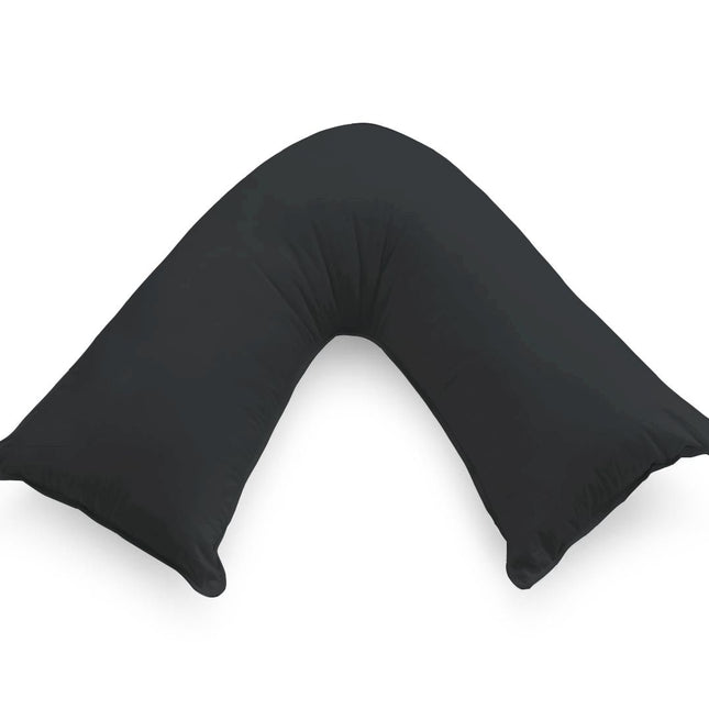 1000TC Premium Ultra Soft V SHAPE Pillowcase - Black