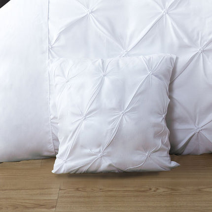 Diamond Pintuck Premium Ultra Soft Cushion Covers 2-Pack - White