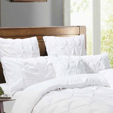 Diamond Pintuck Premium Ultra Soft European Pillowcases 2-Pack - White