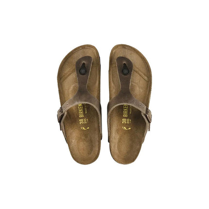 Oiled Leather Minimalist Sandals with Signature Support - 43 EU