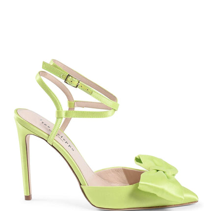 Dazzling Satin Ankle Strap Stilettos - 39 EU