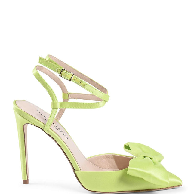 Dazzling Satin Ankle Strap Stilettos - 39 EU