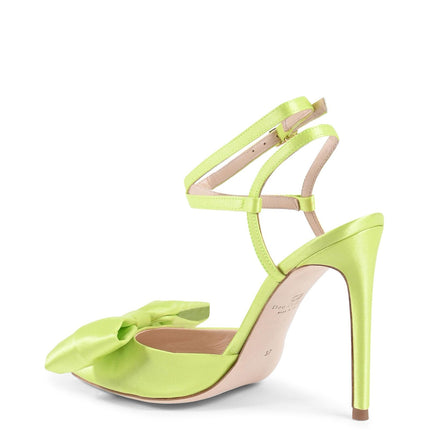Dazzling Satin Ankle Strap Stilettos - 39 EU