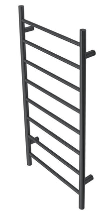 2023 Matte Black stainless steel Heated Towel Rail rack Round AU 1000*450mm