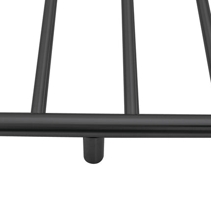 2023 Matte Black stainless steel Heated Towel Rail rack Round AU 1000*620mm