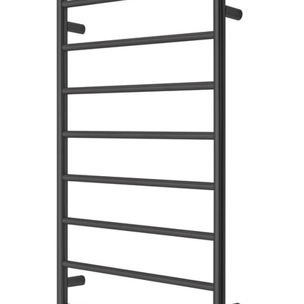 2023 Matte Black stainless steel Heated Towel Rail rack Round AU 1000*620mm