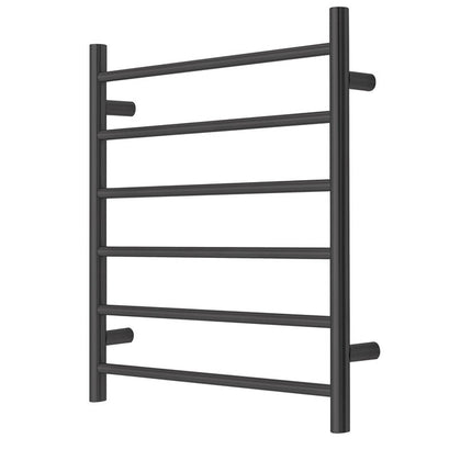 2023 Matte Black stainless steel Heated Towel Rail rack Round AU 1000*620mm