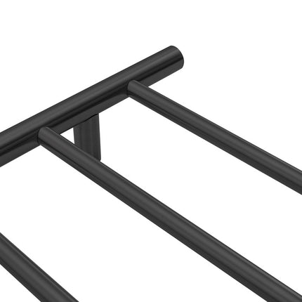 2023 Matte Black stainless steel Heated Towel Rail rack Round AU 1000*620mm Timer