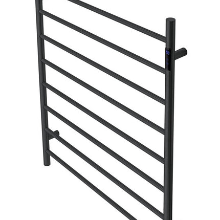 2023 Matte Black stainless steel Heated Towel Rail rack Round AU 1000*850mm Timer