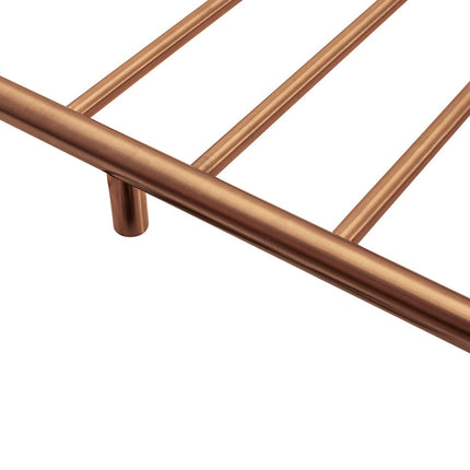 2023 Brushed Rose Gold Copper stainless steel Heated Towel Rail rack Round AU 1000*850mm Timer